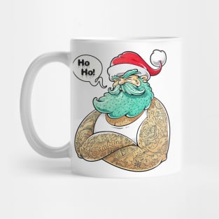 Christmas Hipster Santa Claus Mug
